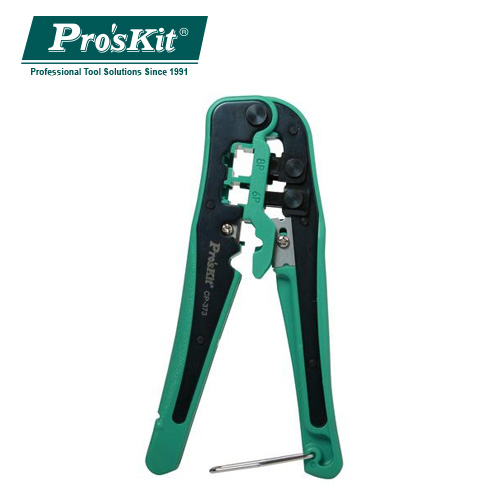 ProsKit 寶工 CP-373 4/6/8P綠黑雙色網路壓著鉗