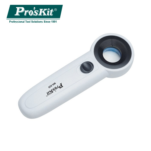 ProsKit 寶工 MA-020 22X 手持式LED燈放大鏡 
