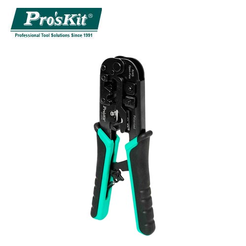 Pro’sKit寶工 4P/6P/8P/RJ45穿孔式 6合1網路棘輪壓接鉗 CP-376TN