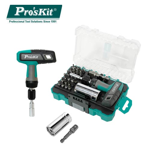 ProsKit寶工25合1 T型棘輪萬用套筒起子組 SD-2325