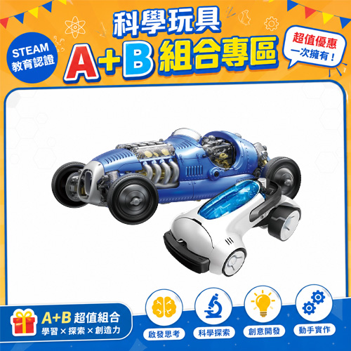 【超值組合】復古賽車GE-733+空氣動力超跑GE-732
