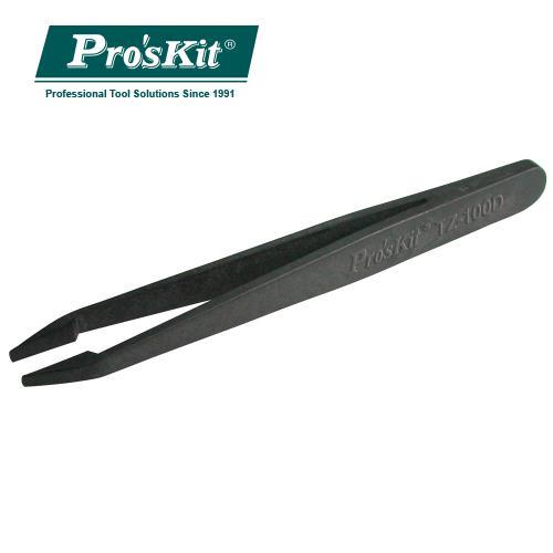 ProsKit 寶工 防靜電纖維平頭鑷子TZ-100D