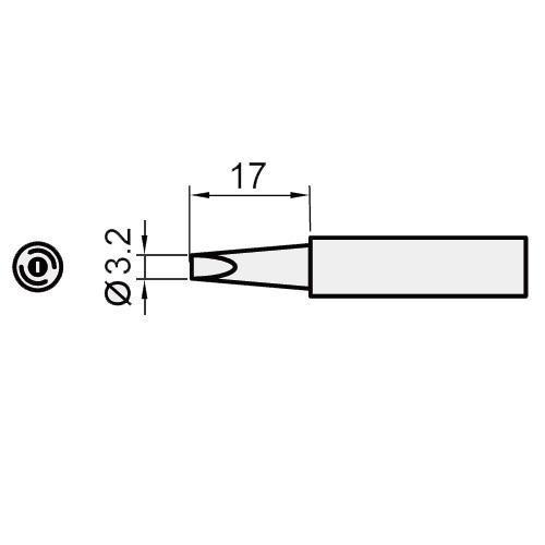 Pro'sKit 寶工  5SI-216N-3.2D  扁尖烙鐵頭