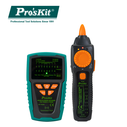 ProsKit寶工 MT-7029N 抗干擾型音頻網路PoE查線器