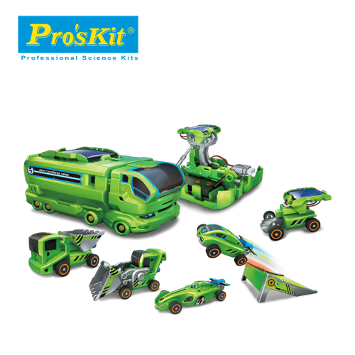 ProsKit 寶工科學玩具  GE-640  7合1太陽充電車組