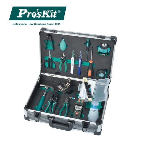 Pro'sKit寶工FTTH 專業光纖冷接工具組(19件) PK-9458